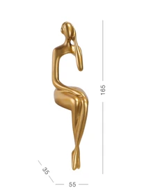 Статуетка "Людина мислить" золота MBM HOME модель DH-ST-27 GOLD Фото