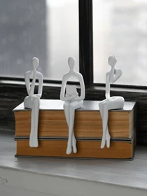 Статуэтка "Человек мыслит" белая MBM HOME модель DH-ST-27 WHITE Фото