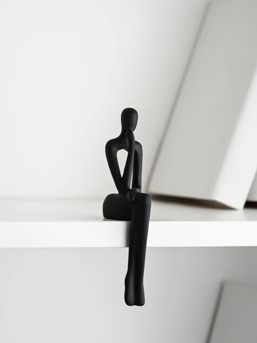 Статуетка "Людина з мрією" чорна MBM HOME модель DH-ST-28 BLACK Фото