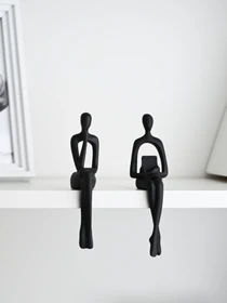 Статуэтка "Человек с мечтой" черная MBM HOME модель DH-ST-28 BLACK Фото