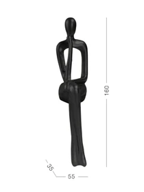 Статуэтка "Человек с мечтой" черная MBM HOME модель DH-ST-28 BLACK Фото