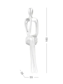 Статуэтка "Человек с мечтой" белая MBM HOME модель DH-ST-28 WHITE Фото