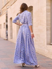 Платья ISSA Plus модель 15267_голубой Фото