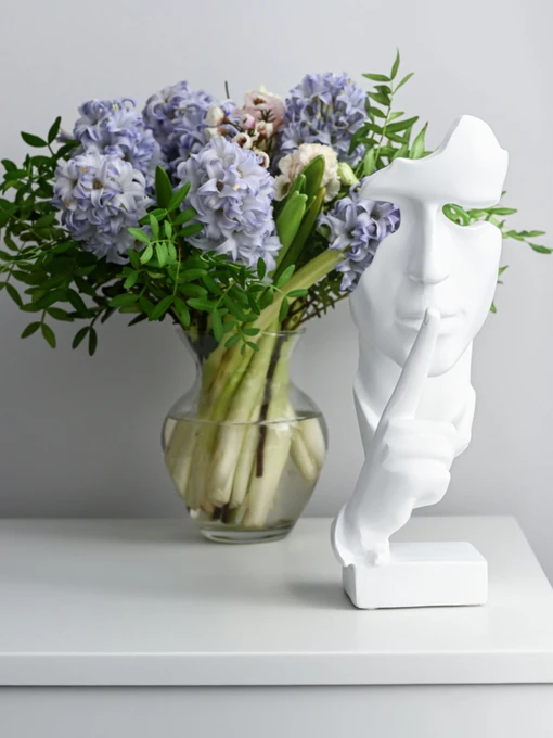 Статуетка "Обличчя" MBM HOME модель DH-ST-05 WHITE Фото