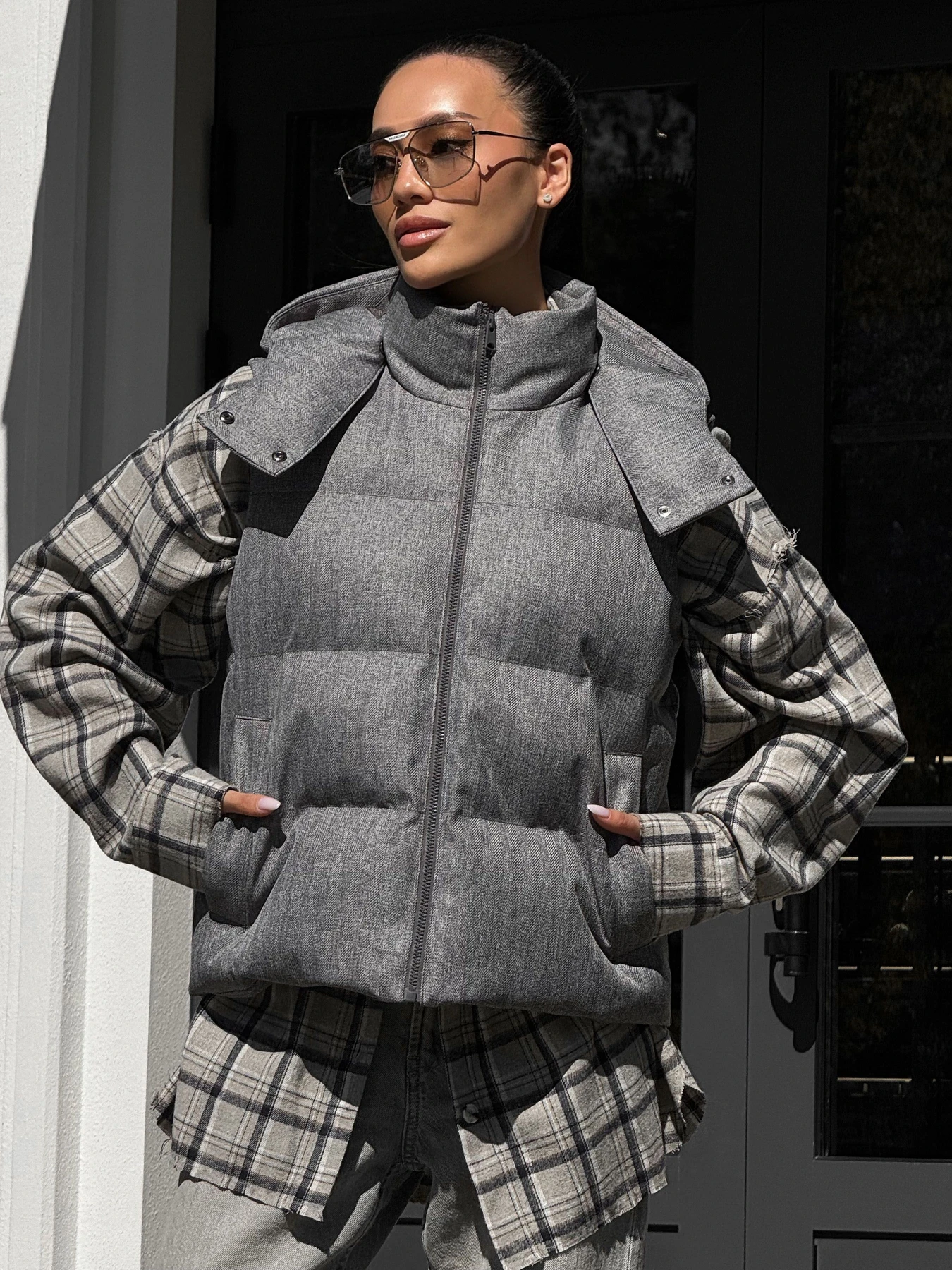 Куртки та дублянки Jadone Fashion модель Zhylet_Ark_siryy Фото