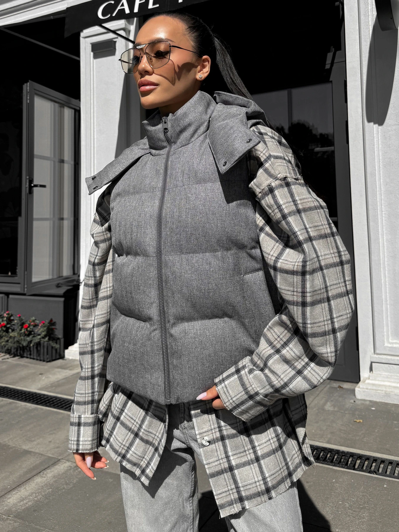 Куртки та дублянки Jadone Fashion модель Zhylet_Ark_siryy Фото