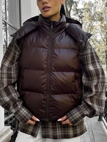 Куртки та дублянки Jadone Fashion модель Zhylet_Kul_shokol Фото