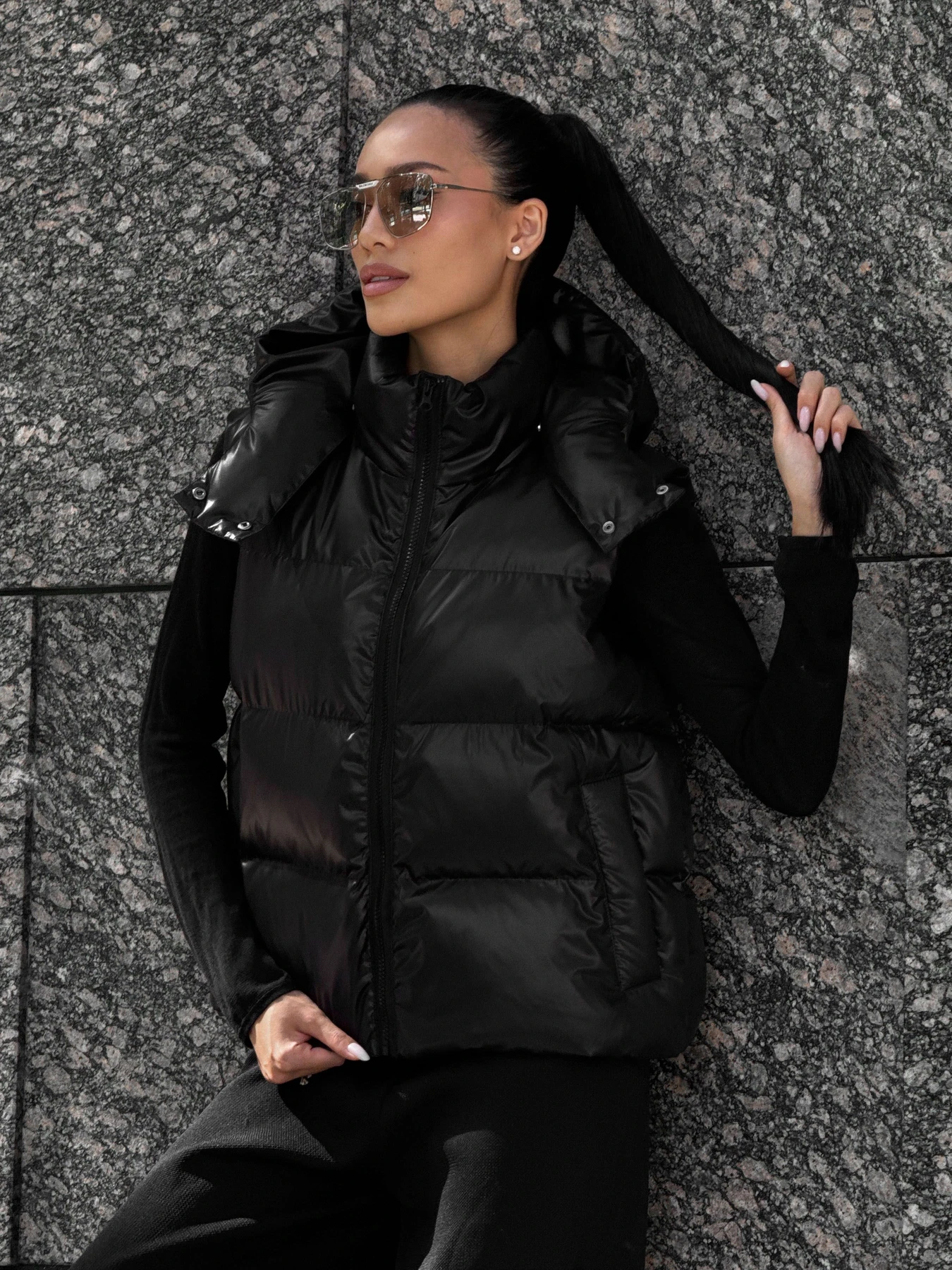Куртки та дублянки Jadone Fashion модель Zhylet_Kul_chorne Фото