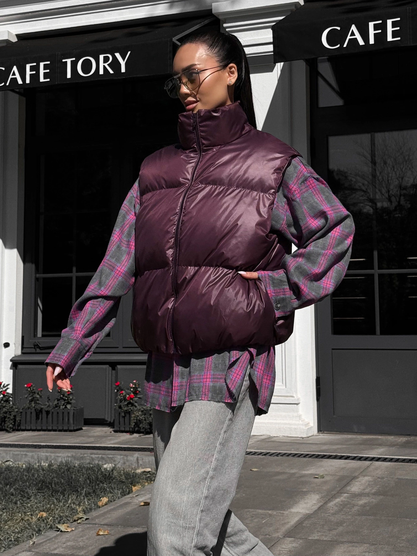 Куртки та дублянки Jadone Fashion модель Zhylet_Hat_marsala Фото