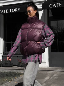 Куртки та дублянки Jadone Fashion модель Zhylet_Hat_marsala Фото