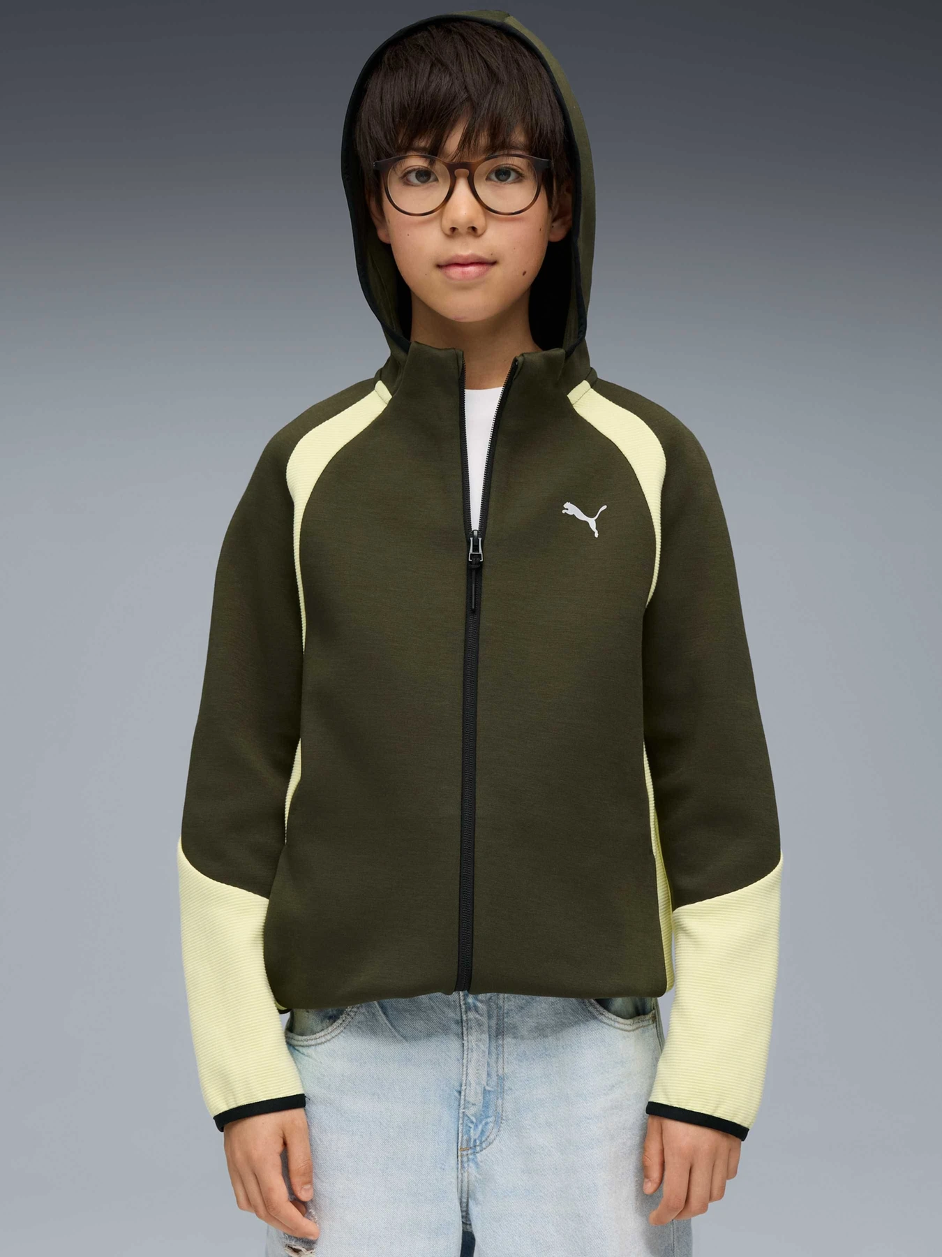 Худи и свитшоты PUMA Evostripe Full-zip Hoodie модель 688863 Худи и свитшоты PUMA Evostripe Full-zip Hoodie модель 688863 Фото