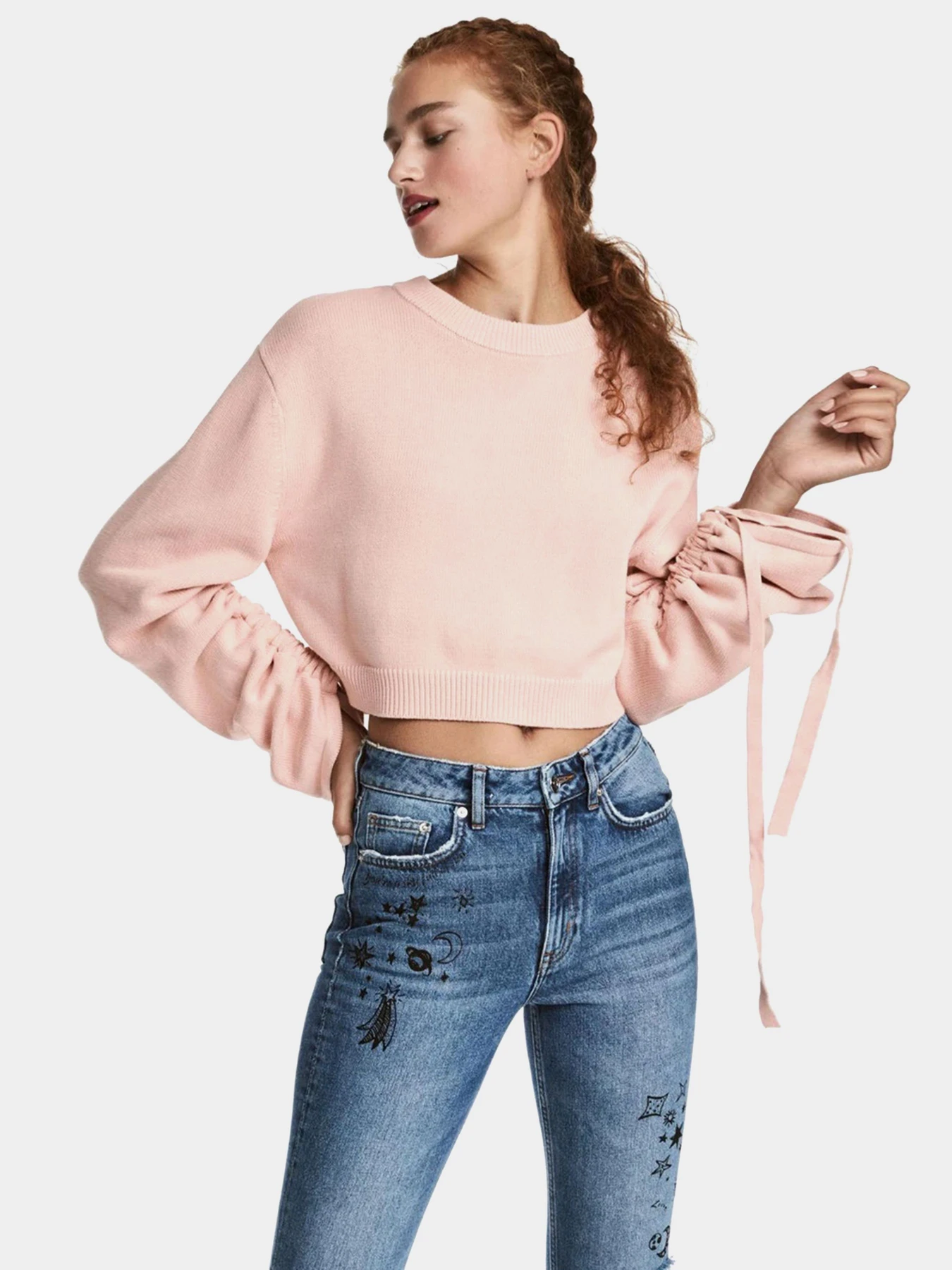 Худі та світшоти H&M модель 1458965arl_Пудровый Фото