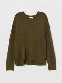 Худи и свитшоты H&M модель 6932420wer_Хаки Фото
