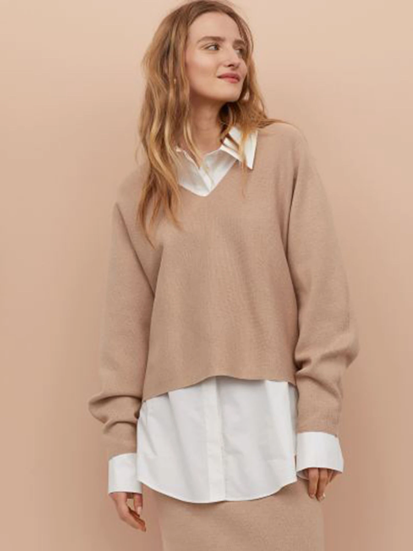 Худі та світшоти H&M модель 7945381wer_Бежевый Фото