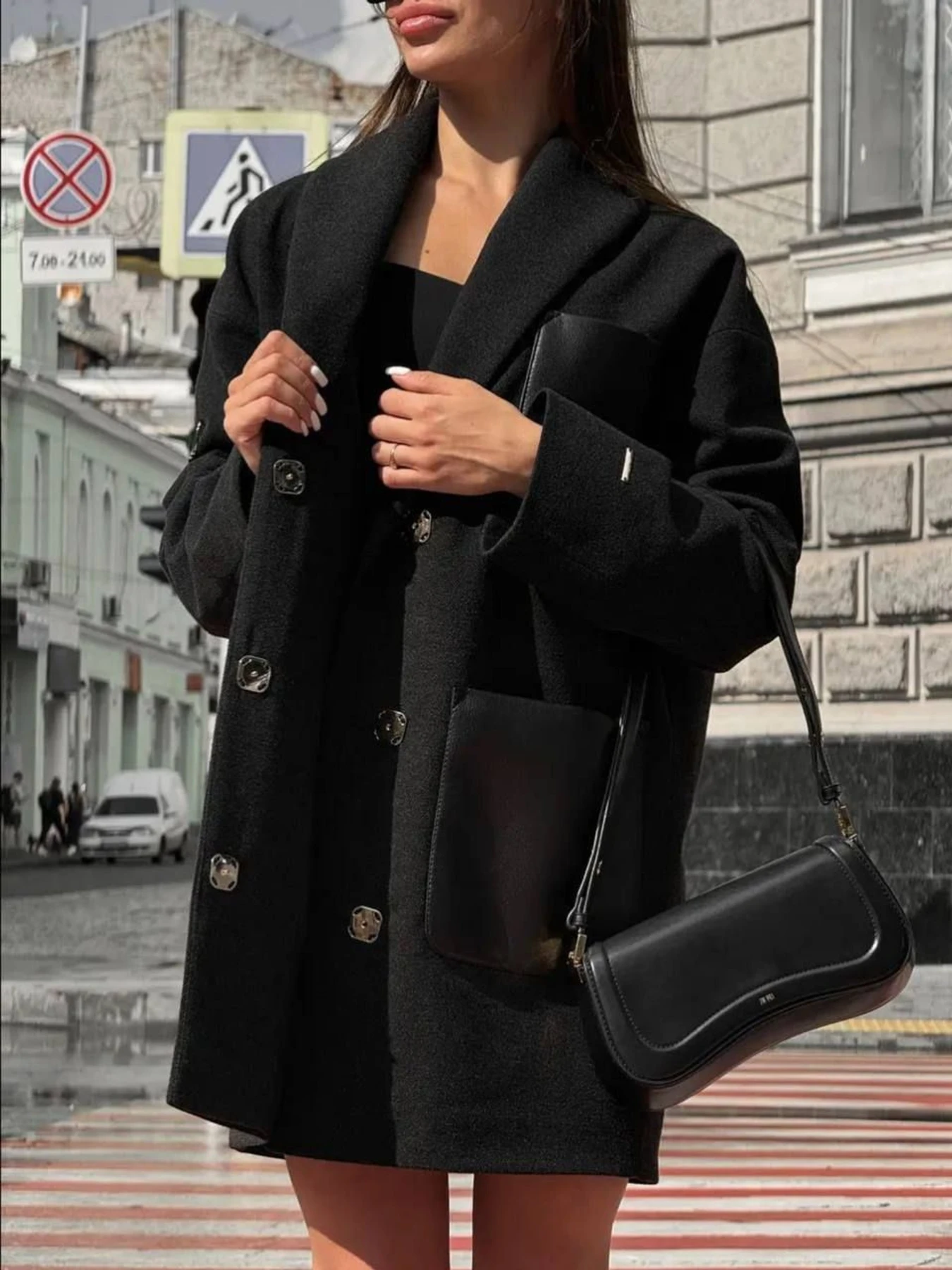 Пальто и плащи D&V couture модель DV-0013-BLC Фото