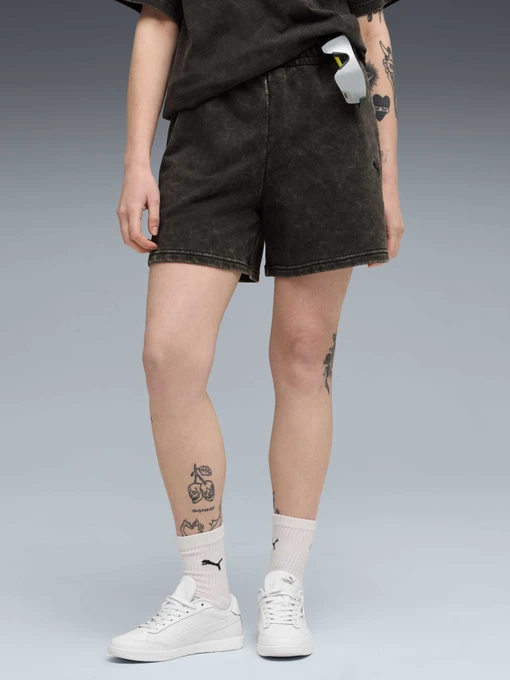 Жіночі Повсякденні шорти PUMA Ess Elevated Wash Shorts фото 3