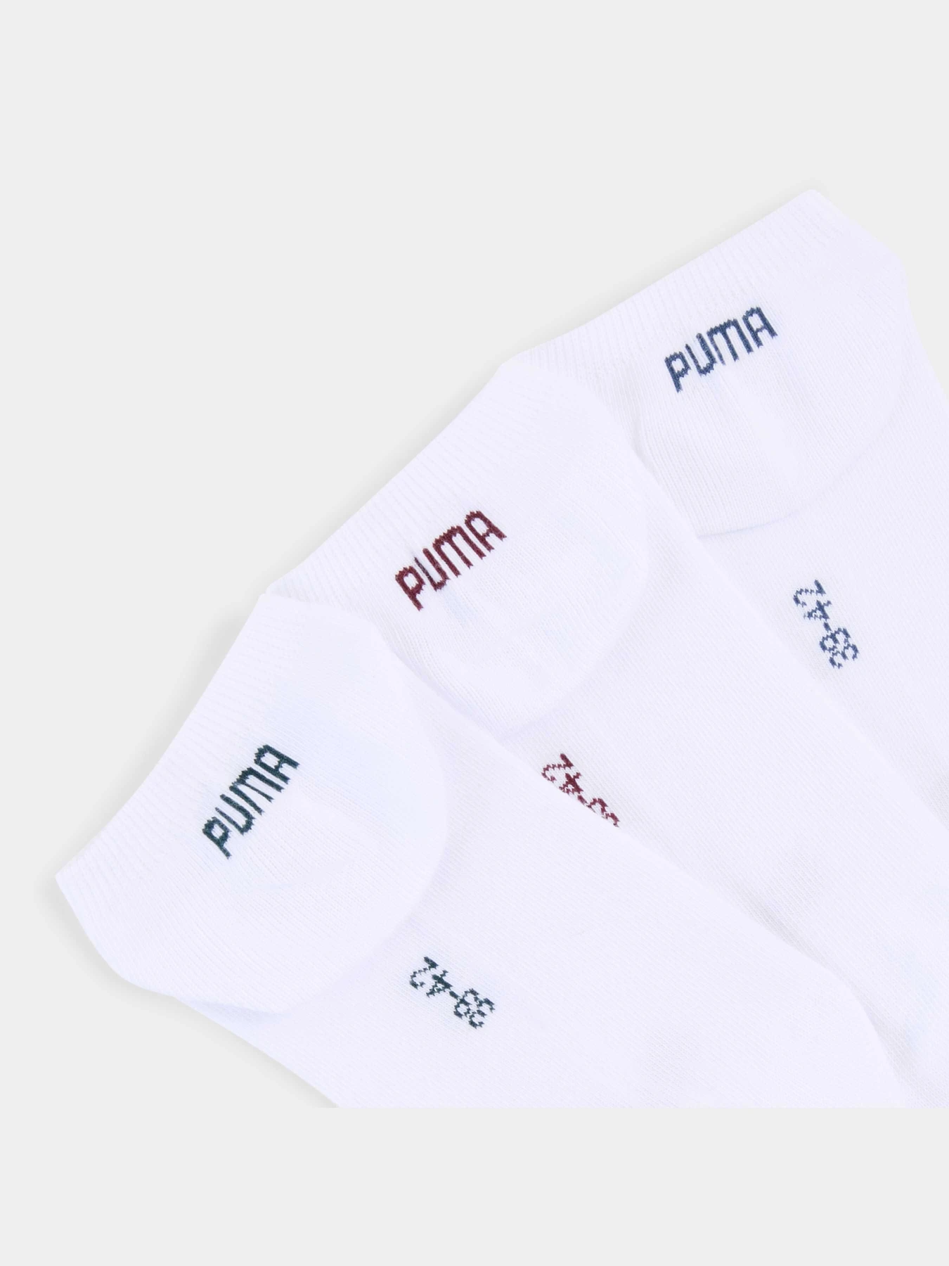 Носки и гольфы PUMA Unisex Sneaker Plain 3p модель 938624 Фото