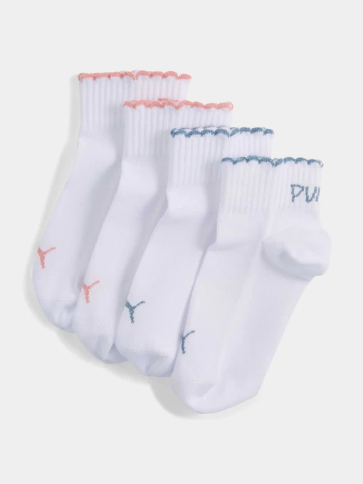 Носки и гольфы PUMA Girls Scallop Edge Quar модель 947235 Фото