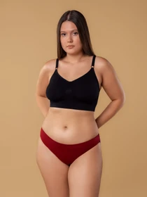 Нижнее белье Brabrabra модель BAN26902001_3_black.powder-rose.burgundy Фото