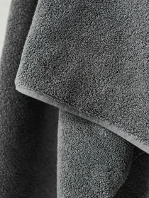 Полотенце из натурального хлопка "Нежность" темно-серое MBM HOME модель BT-11 ANTHRACITE Фото