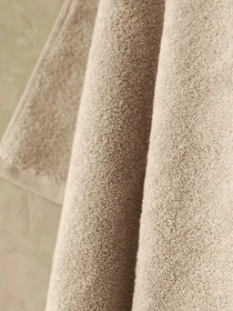 Полотенце из натурального хлопка "Нежность" бежевое MBM HOME модель BT-11 BEIGE Фото