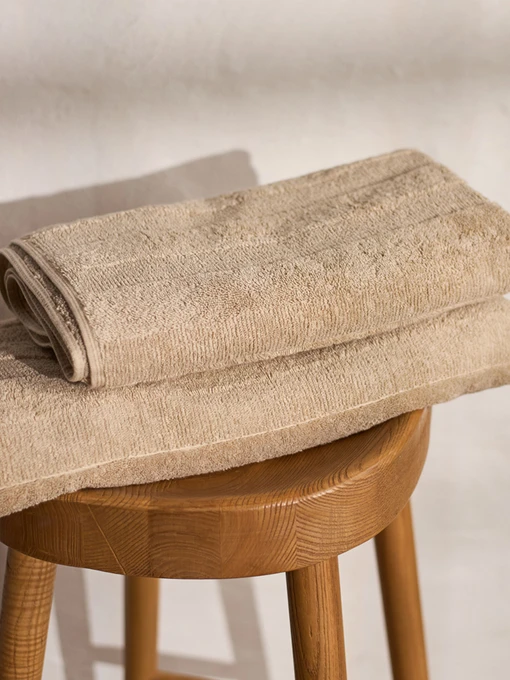 Рушник з натуральної бавовни "Натхнення" бежевий MBM HOME модель BT-12 BEIGE Фото