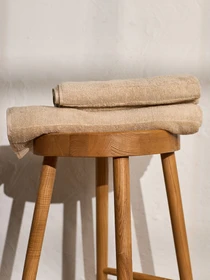 Полотенце из натурального хлопка "Вдохновение" бежевое MBM HOME модель BT-12 BEIGE Фото