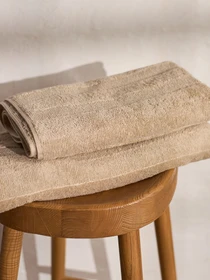 Рушник з натуральної бавовни "Натхнення" бежевий MBM HOME модель BT-12 BEIGE Фото