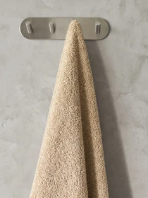 Полотенце из натурального хлопка "Прикосновение" бежевое MBM HOME модель BT-13 BEIGE Фото