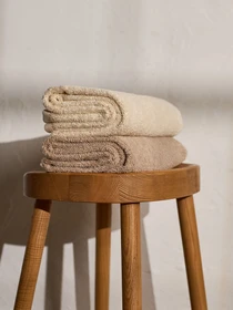 Полотенце из натурального хлопка "Прикосновение" бежевое MBM HOME модель BT-13 BEIGE Фото