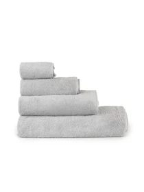 Полотенце из натурального хлопка "Прикосновение" светло-серое MBM HOME модель BT-13 GRAY/BLUE Фото