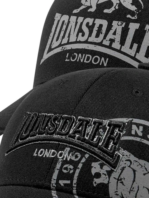 Lonsdale Leiston Кепка колір чорний фото 2