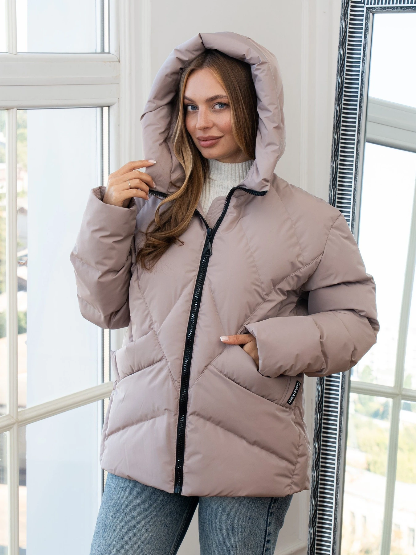 Куртки и дубленки UVENTUM модель Kivi-beige Фото
