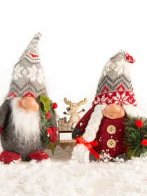 Гном декоративный новогодний MBM HOME модель DH-NY-02 RED Фото