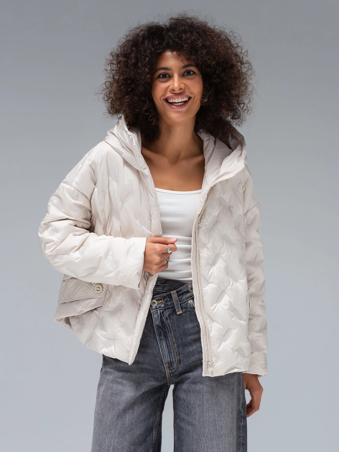 Куртки и дубленки VIVA WEAR модель 6568-milk Фото