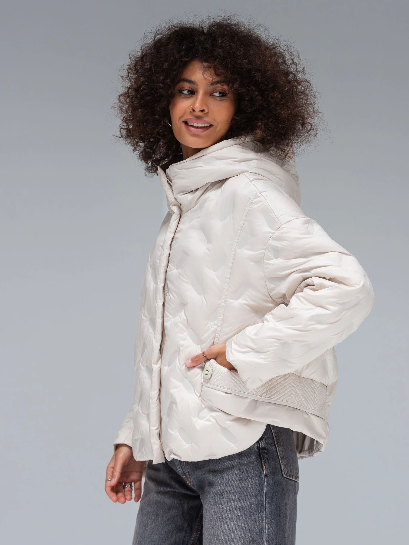Куртки и дубленки VIVA WEAR модель 6568-milk Фото