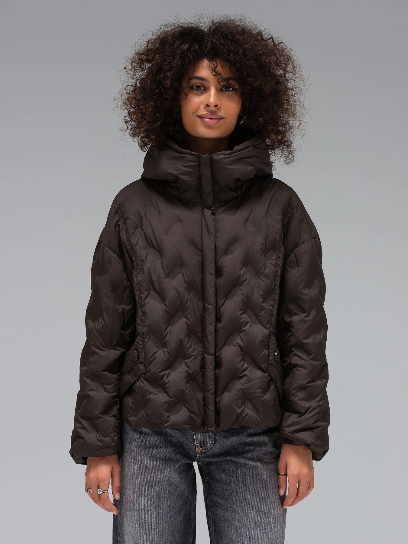 Куртки и дубленки VIVA WEAR модель 6568-brown Фото