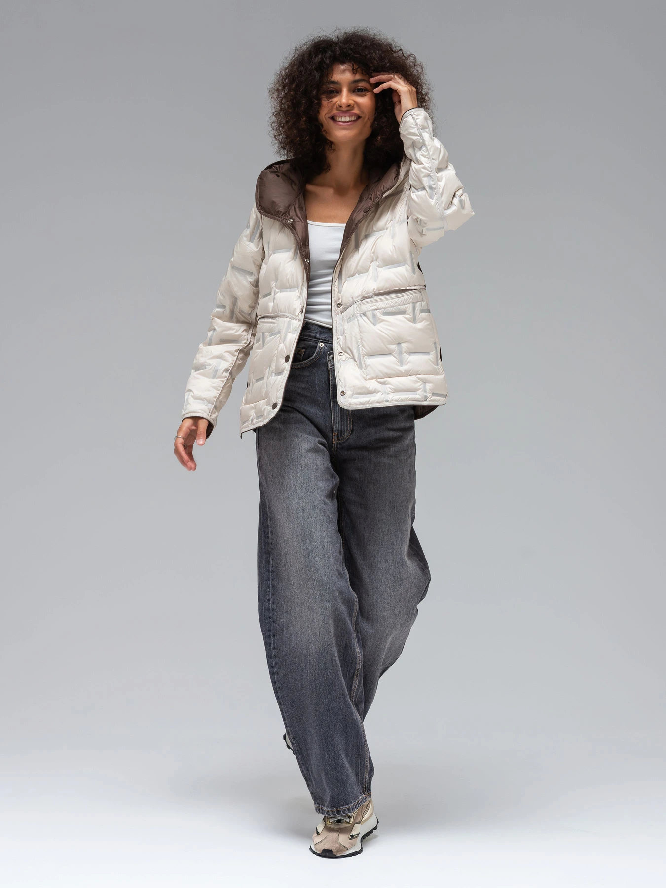 Куртки и дубленки VIVA WEAR модель 6570-milk-brown Фото