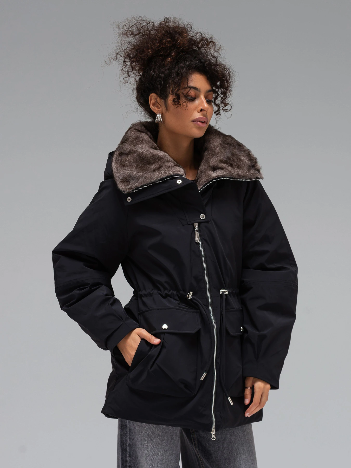 Куртки та дублянки VIVA WEAR модель 5218-blackparka Фото