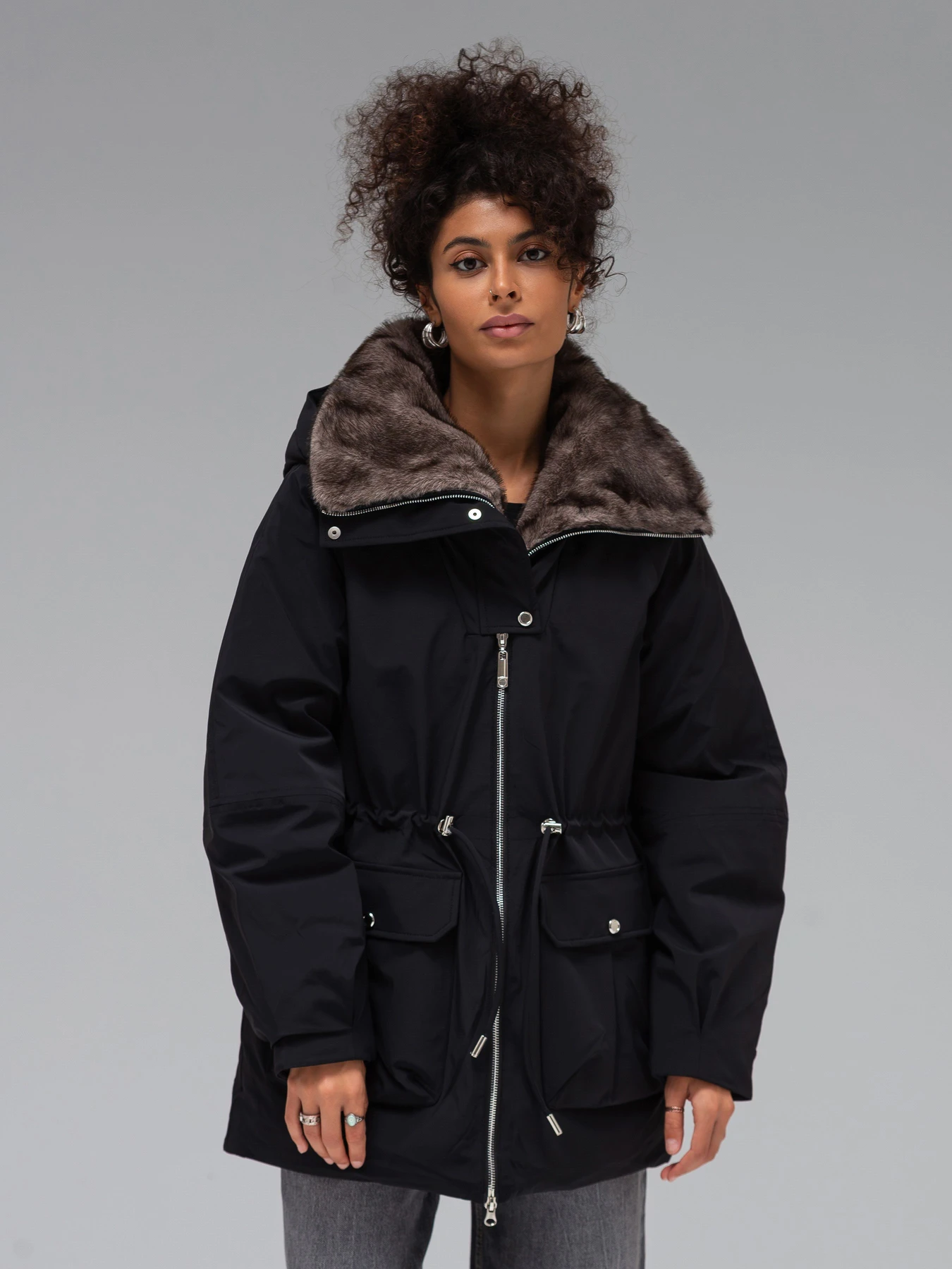 Куртки та дублянки VIVA WEAR модель 5218-blackparka Фото