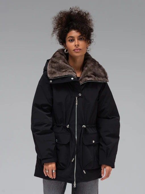 Куртки и дубленки VIVA WEAR модель 5218-blackparka Фото