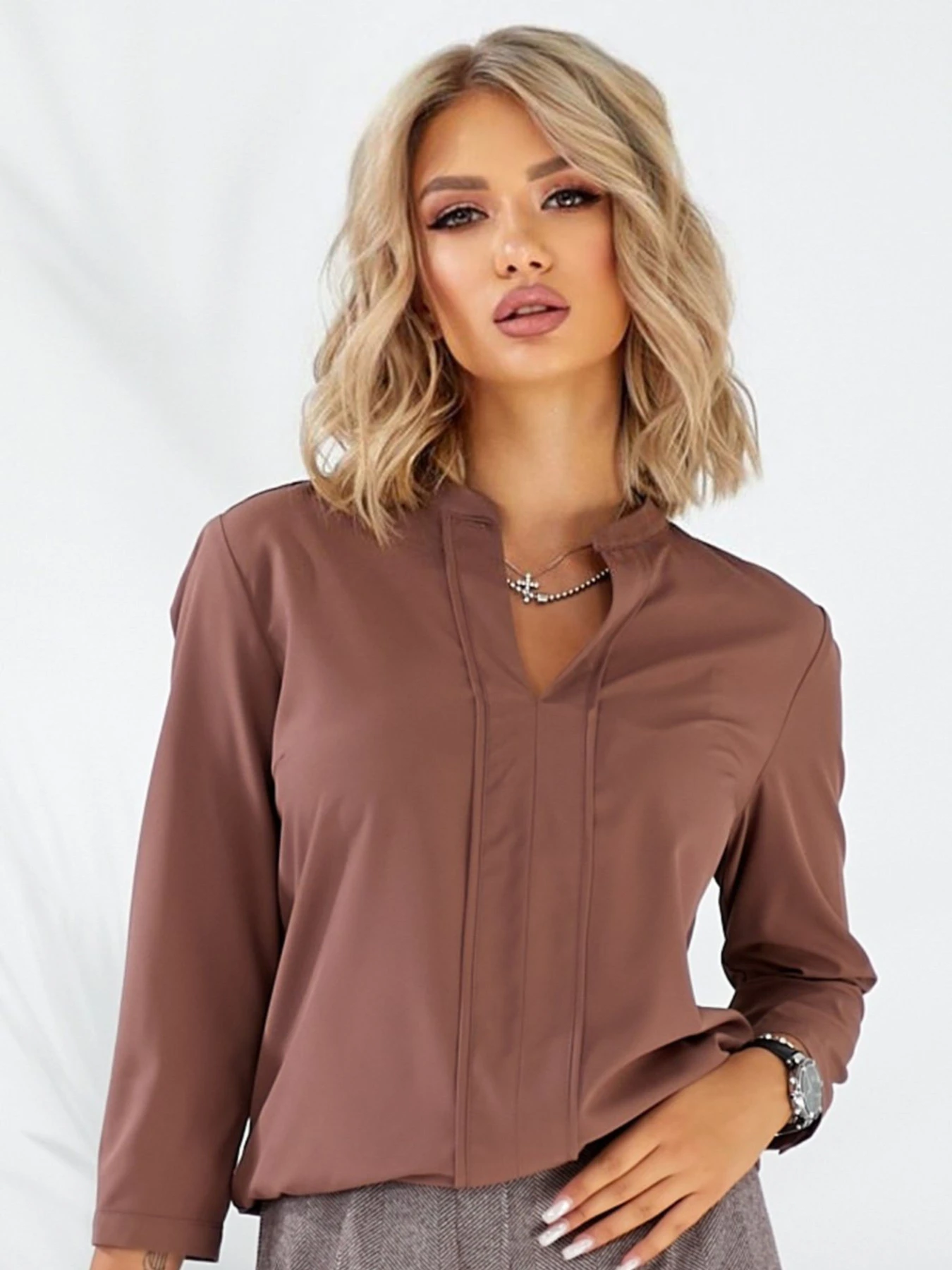 Сорочки LadyLike модель ll806110085-korichnevij Фото