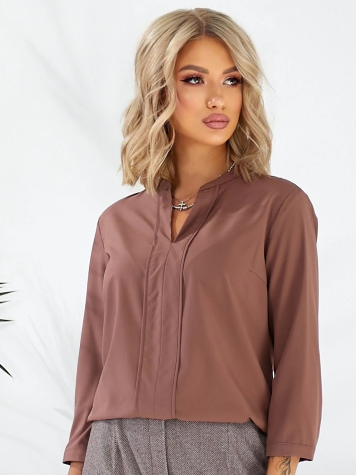 Сорочки LadyLike модель ll806110085-korichnevij Фото
