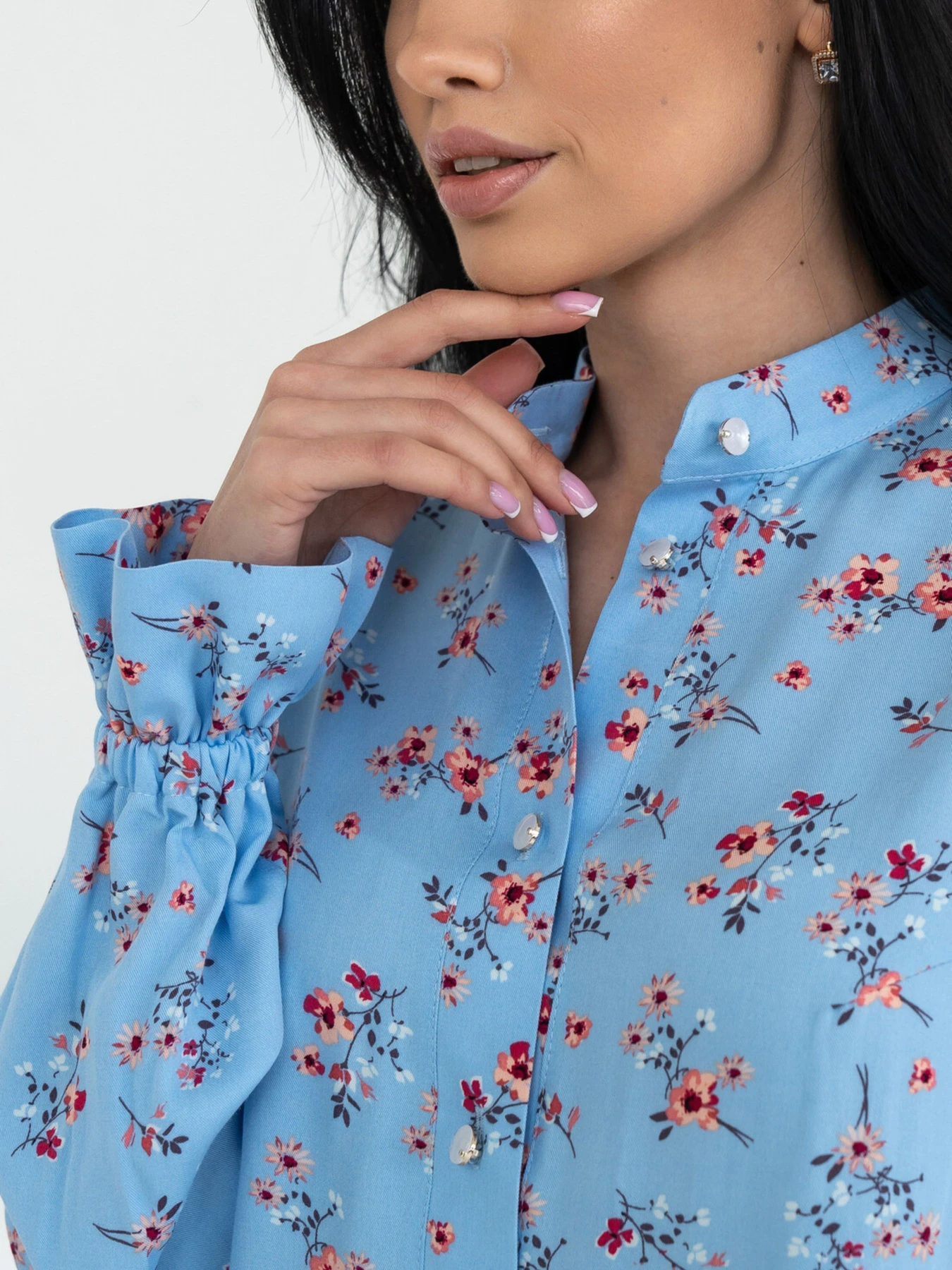Рубашки RiMari модель 0124-blakitnij-print Фото