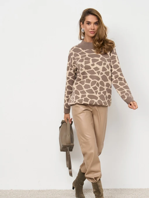 Свитры и кардиганы TrikoBakh модель 2858-mokko-mus-kremovij Фото