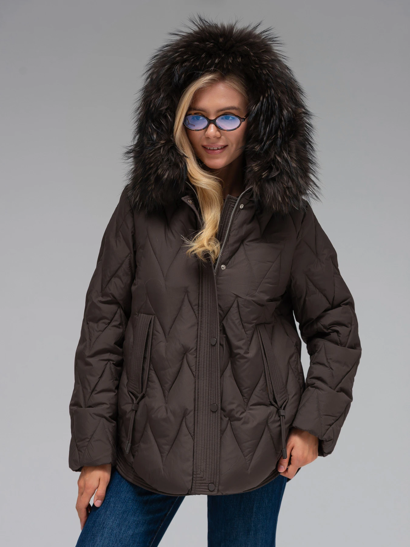 Куртки и дубленки VIVA WEAR модель 550-choco Куртки и дубленки VIVA WEAR модель 550-choco Фото