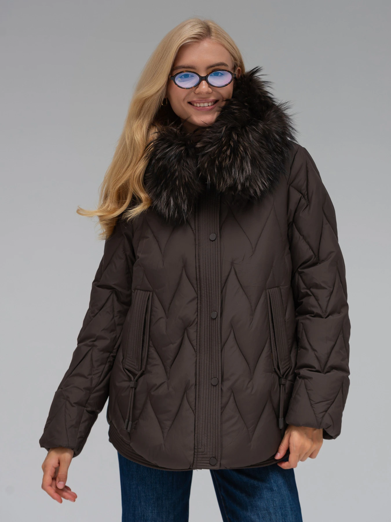 Куртки и дубленки VIVA WEAR модель 550-choco Куртки и дубленки VIVA WEAR модель 550-choco Фото