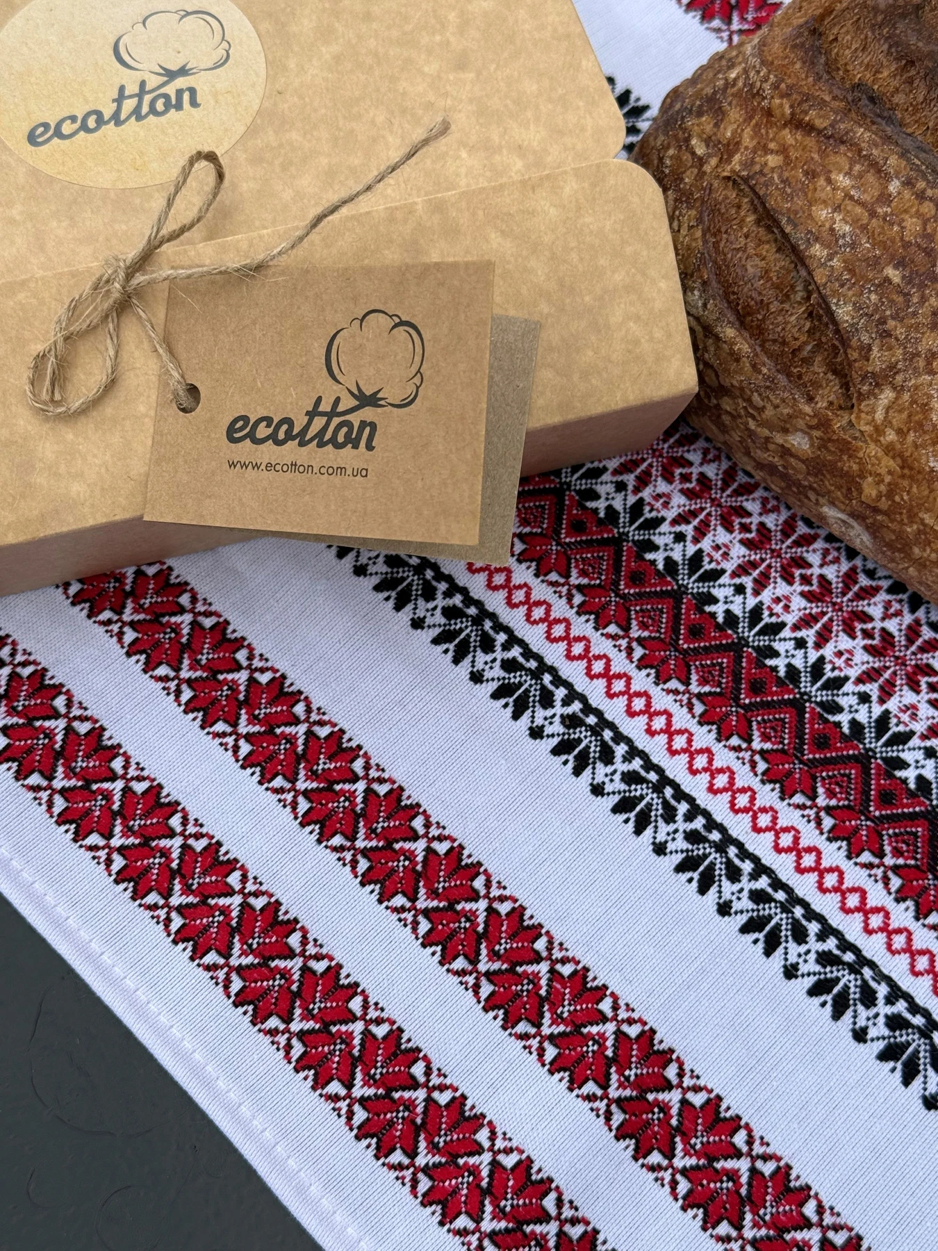 Ранер-рушник вишитий Етно на стіл в українському стилі з вишивкою Ecotton модель 25324 Фото