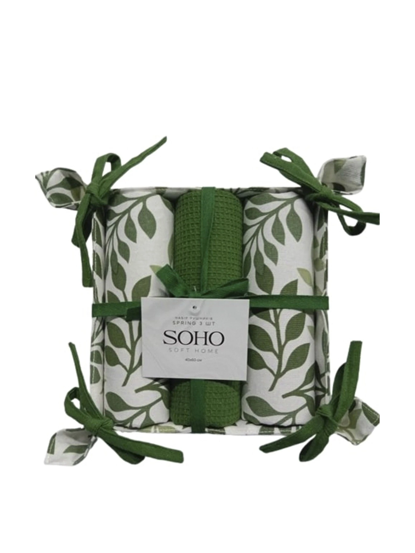 Набор кухонных полотенец 3 шт. «Spring» SOHO модель ЦБ-00263930 Фото