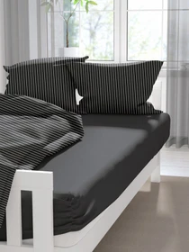Простынь на резинке цвет черный LeLit модель ЦБ-00277712 Фото